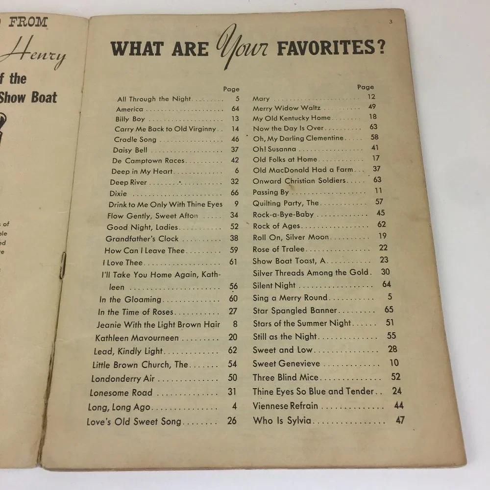 Vtg 1930s Songs of the Showboat Sheet Music‎ Book